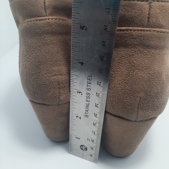Faux Suede Booties NWOT - Picture 7 of 8